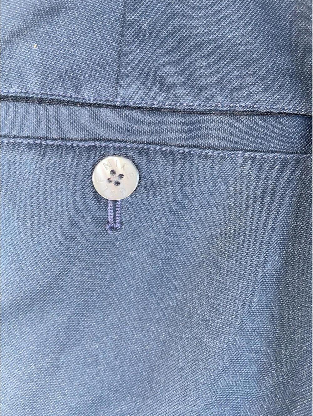 Nike Shorts Men 36 Navy Blue Pleated Twill Golf Performance Active Grandpa Dad - Picture 6 of 10